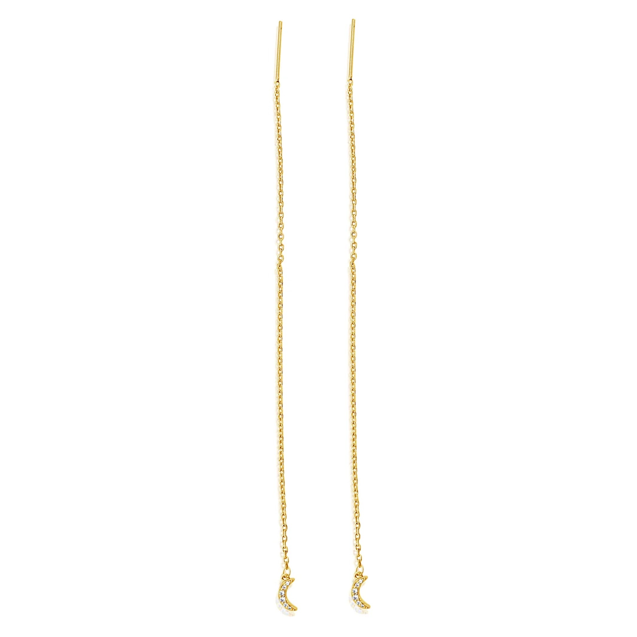 Buy dangle earrings long gold chain indian traditional jhumka chain kundan